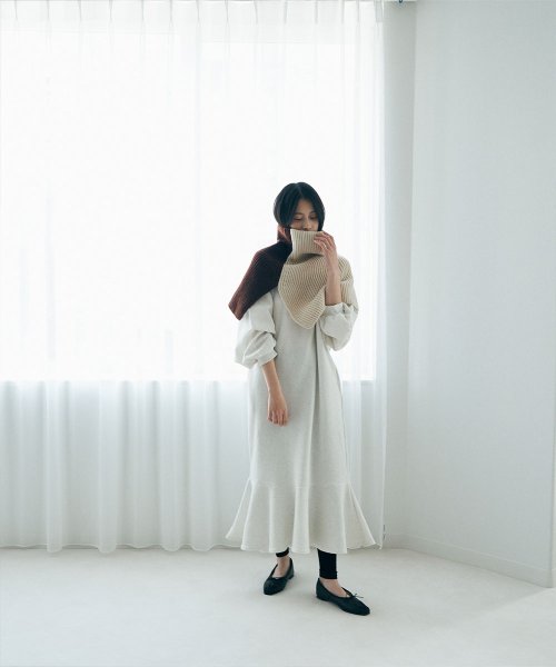 marjour(マージュール)/SWITCHING KNIT CAPE/img17