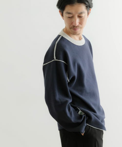 ITEMS URBANRESEARCH(アイテムズアーバンリサーチ（メンズ）)/スウェットライク リバーシブルニット Tops/img08