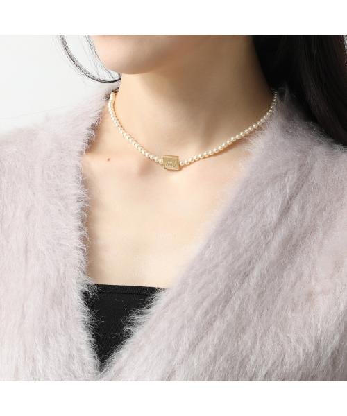 MIUMIU ネックレス 5IC066 2F89 ロゴ パール MIUMIU ネックレス 5IC066 2F89 ロゴ