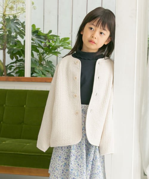 URBAN RESEARCH DOORS（Kids）(アーバンリサーチドアーズ（キッズ）)/『WEB/一部店舗限定サイズ』メローフリルリブタートルネックTシャツ(KIDS)/img03