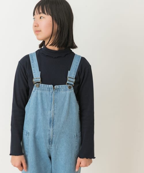 URBAN RESEARCH DOORS（Kids）(アーバンリサーチドアーズ（キッズ）)/『WEB/一部店舗限定サイズ』メローフリルリブタートルネックTシャツ(KIDS)/img04