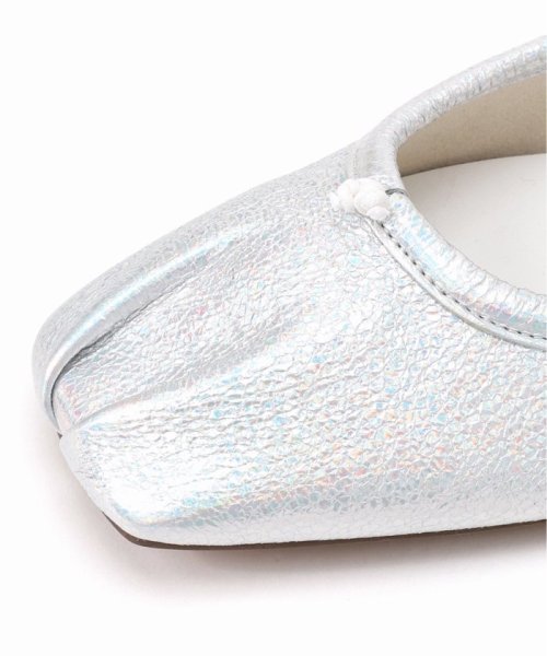 GRISEレザースクエアプリーツフラット GRISE Talon