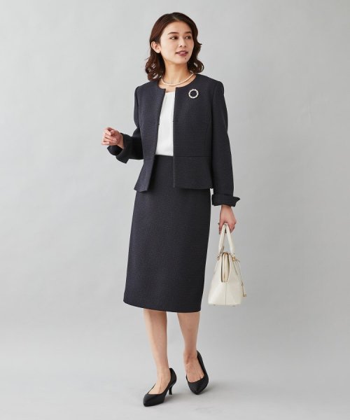 セール】【セレモニースーツ】シンプル ツィーディー ノーカラー  