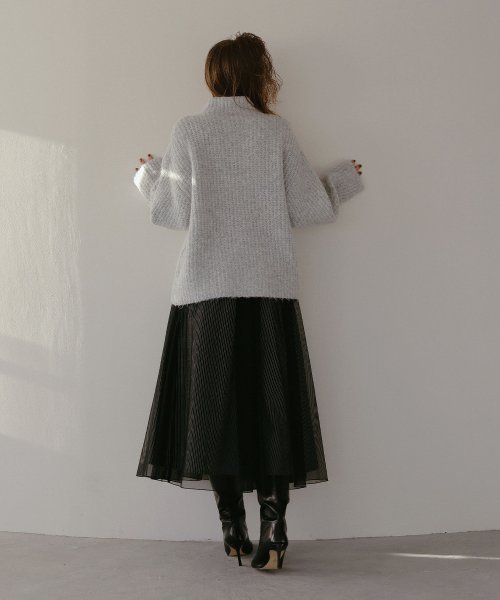 MIELI INVARIANT(ミエリ インヴァリアント)/Mix Stitch Brush Knit/img06