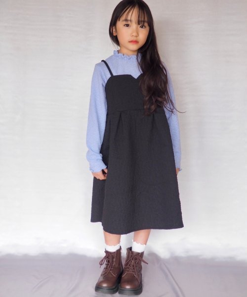 SHOO・LA・RUE(Kids) (シューラルーキッズ)/【110－140cm/プチセレ】エンボス キャミワンピース/img09