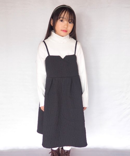 SHOO・LA・RUE(Kids) (シューラルーキッズ)/【110－140cm/プチセレ】エンボス キャミワンピース/img10