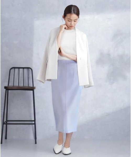 デイリーファンクション ラペルレスジャケット(セットアップ可） デイリーファンクション 羽織としてさらっとラフに着回しやすいデザイン