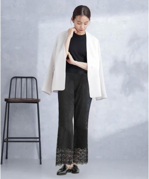 デイリーファンクション ラペルレスジャケット(セットアップ可） デイリーファンクション 羽織としてさらっとラフに着回しやすいデザイン