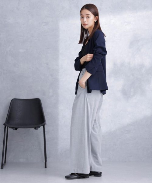 デイリーファンクション ラペルレスジャケット(セットアップ可） デイリーファンクション 羽織としてさらっとラフに着回しやすいデザイン