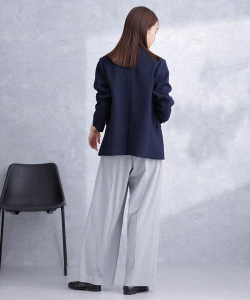 デイリーファンクション ラペルレスジャケット(セットアップ可） デイリーファンクション 羽織としてさらっとラフに着回しやすいデザイン