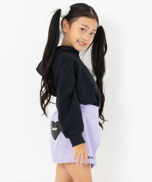 ANAP KIDS(アナップキッズ)/anap ボックス ロゴ 裏毛 スウェット パーカー 【ジュニアお揃い】 【親子お揃い】/img18