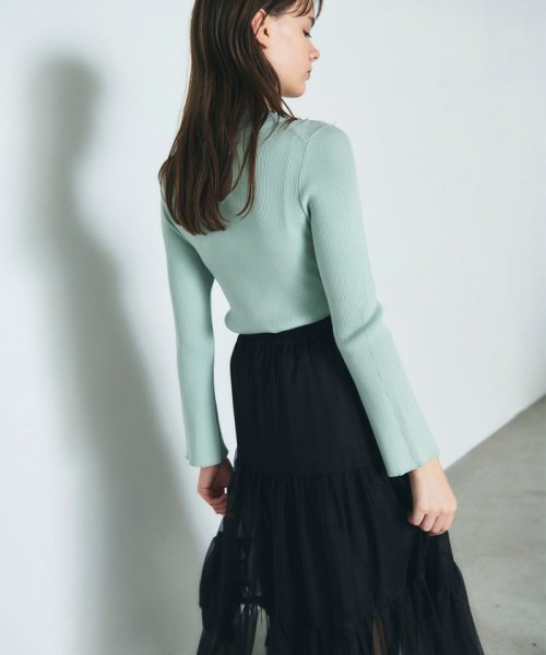 チュールティアードスカート 