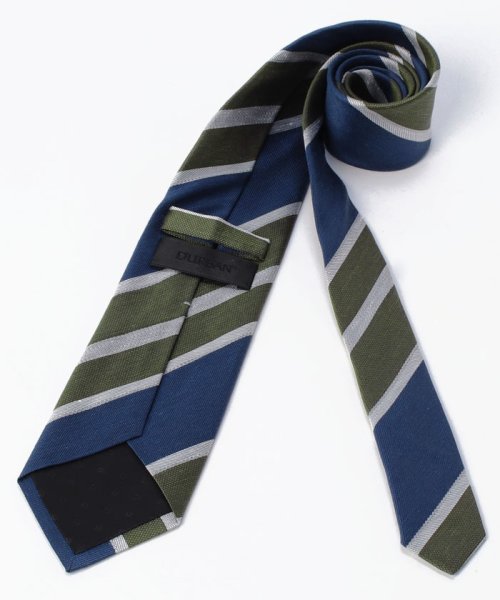 ブルー×グリーンワイドレジメンタルネクタイ 