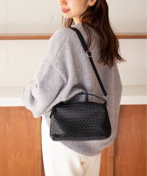 MAISON BREEZE(MAISON BREEZE)/【MAISON BREEZE】型押し PUレザー ショルダーバッグ KNF049/img03