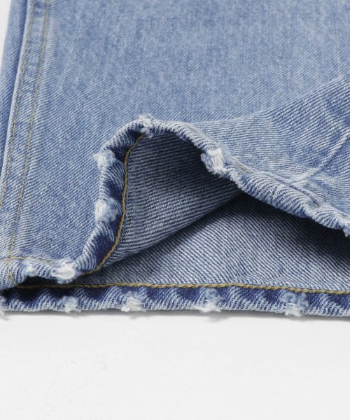 ワイドテーパードデニムパンツ 