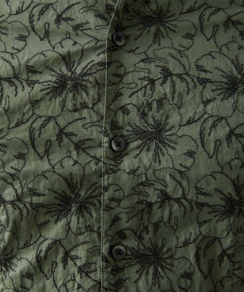 MICHEL KLEIN HOMME(ミッシェルクランオム)/《日本製》ボタニカル柄刺繍シャツ/img09