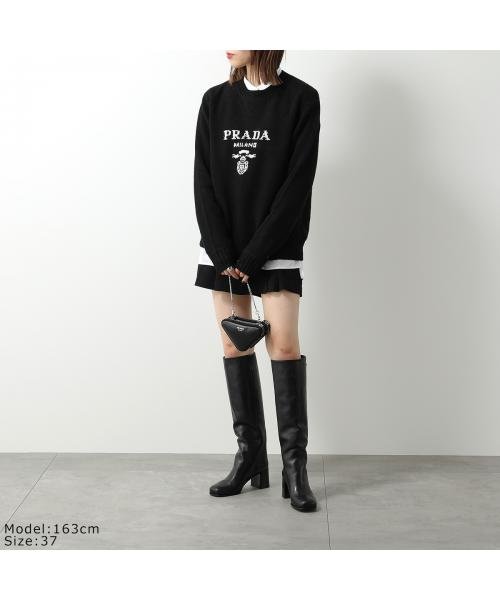 PRADA ロングブーツ 1W233N 070 トライアングルロゴ PRADA ロングブーツ 1W233N