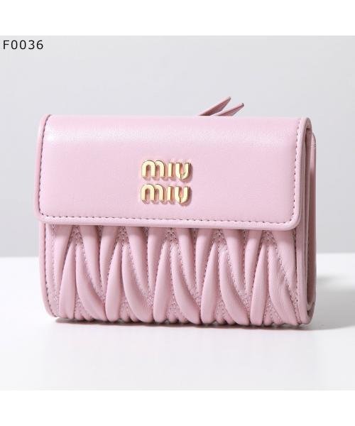 MIUMIU 二つ折り財布 MATELASSE マテラッセ 5ML002 2FPP MIUMIU 二つ折り財布 MATELASSE マテラッセ 5ML002
