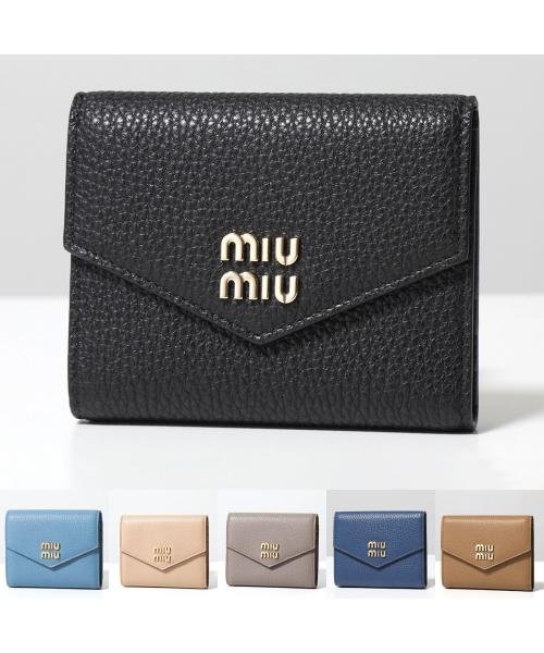 MIUMIU(ミュウミュウ)/MIUMIU 二つ折り財布 5MH040 2DT7 レザー ミニ財布/img01