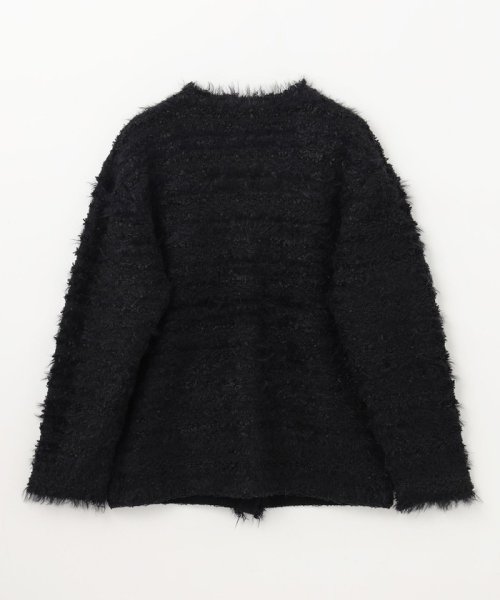 フェザーツイードニットカーディガン 