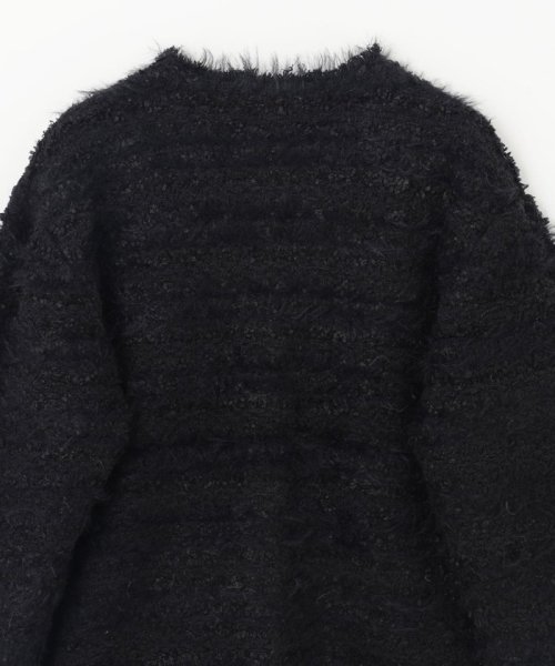 フェザーツイードニットカーディガン 