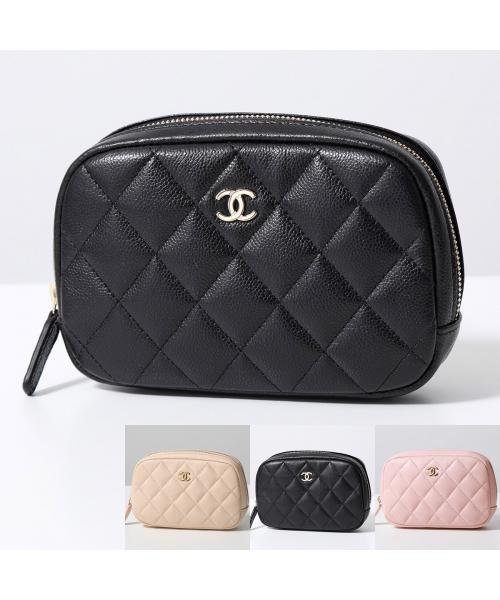 CHANEL ポーチ A80909 B10583 マトラッセ ココマーク CHANEL ポーチ A80909 B10583 マトラッセ グレインド シャイニー カーフスキン