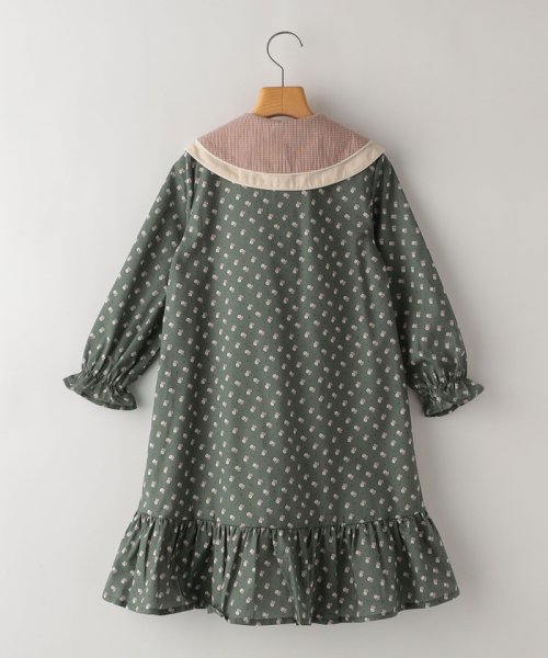 SHIPS KIDS(シップスキッズ)/Popelin:100～120cm / Green floral dress/img01