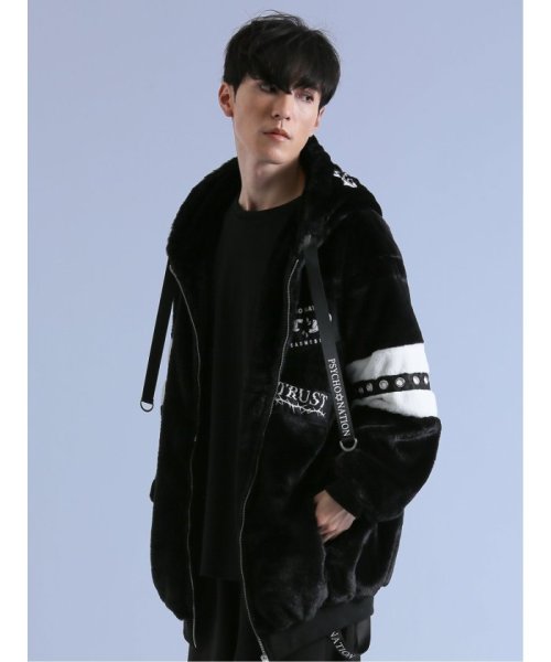 SD×PSYCHONATION アイコンワッペン ファーブルゾンブルゾン アウター ライトアウター コート ジャンパー 秋 冬 春 秋冬 メンズ カジュアル 通 ブルゾン JS1564422848(12045円)