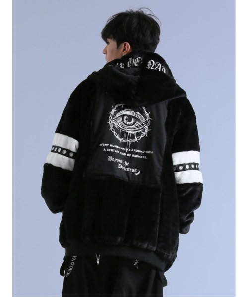 SD×PSYCHONATION アイコンワッペン ファーブルゾンブルゾン アウター ライトアウター コート ジャンパー 秋 冬 春 秋冬 メンズ カジュアル 通 ブルゾン JS1564422848(12045円)