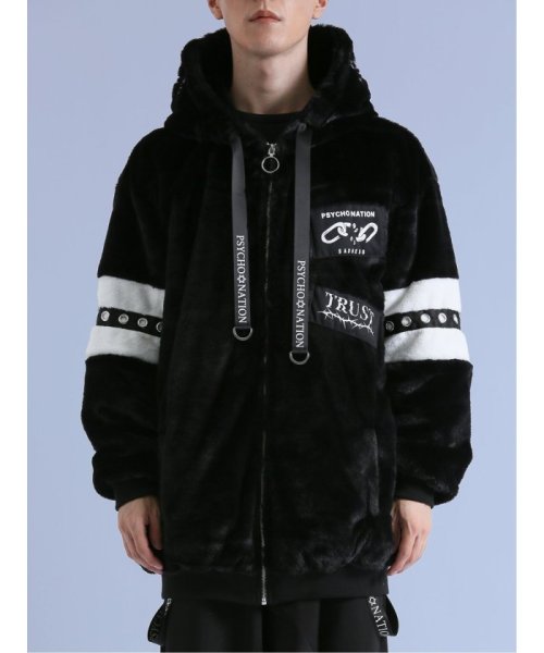 SD×PSYCHONATION アイコンワッペン ファーブルゾンブルゾン アウター ライトアウター コート ジャンパー 秋 冬 春 秋冬 メンズ カジュアル 通 ブルゾン JS1564422848(12045円)