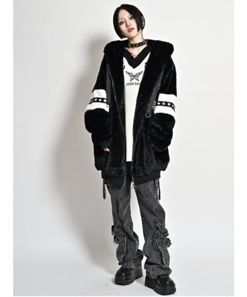 SD×PSYCHONATION アイコンワッペン ファーブルゾンブルゾン アウター ライトアウター コート ジャンパー 秋 冬 春 秋冬 メンズ カジュアル 通 ブルゾン JS1564422848(12045円)