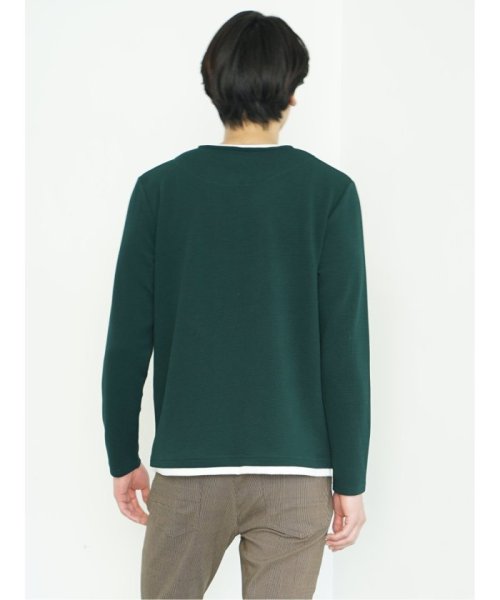 ふくれワッフル フェイクキーネック長袖Tシャツ メンズ Tシャツ カットソー カジュアル インナー ビジネス ギフト プレゼント 人気・おすすめ｜使いやすい・旅行におすすめ 品質保証 全国発送 正規品・日本国内発送・安心保証付き