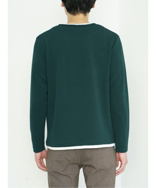 ふくれワッフル フェイクキーネック長袖Tシャツ メンズ Tシャツ カットソー カジュアル インナー ビジネス ギフト プレゼント 人気・おすすめ｜使いやすい・旅行におすすめ 品質保証 全国発送 正規品・日本国内発送・安心保証付き