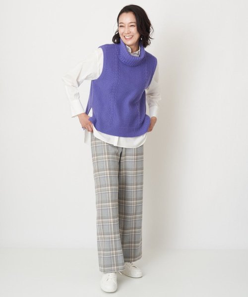 カノコ編オフタートルニットベスト 