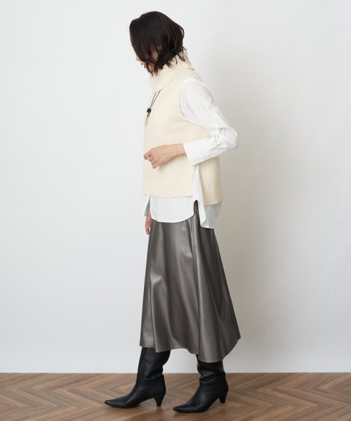 カノコ編オフタートルニットベスト 