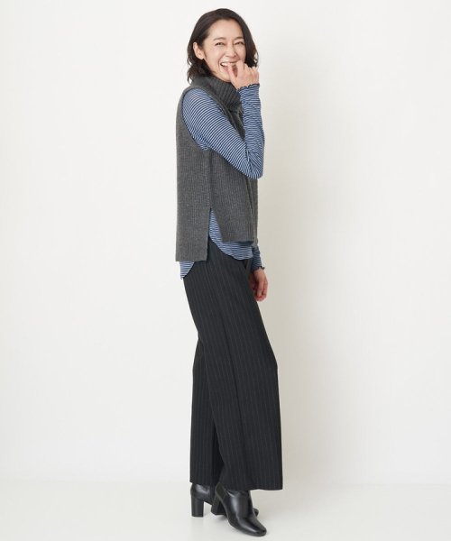 カノコ編オフタートルニットベスト 