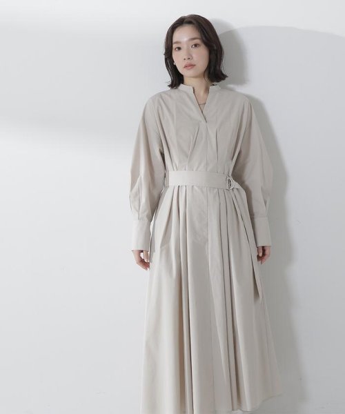 NATURAL BEAUTY BASIC(ナチュラルビューティーベーシック)/スリットネックフォルムシャツワンピース　24SS/img05