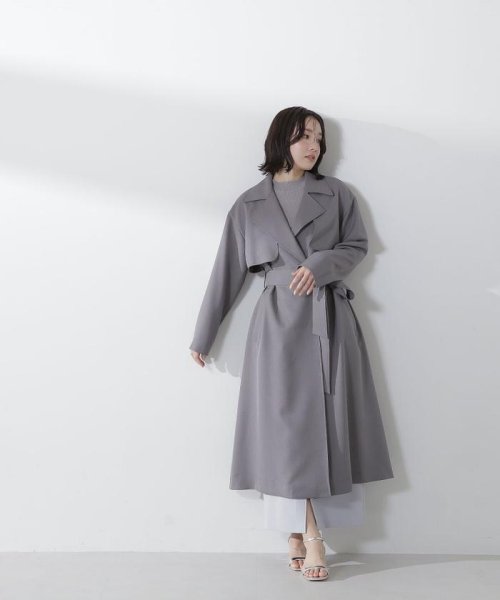 NATURAL BEAUTY BASIC(ナチュラルビューティーベーシック)/＜パウダリーツイルシリーズ＞ベルテッドコート　24SS/img06