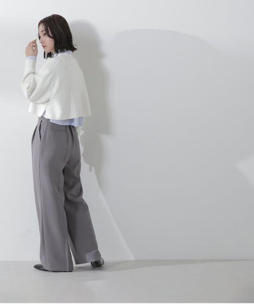 NATURAL BEAUTY BASIC(ナチュラルビューティーベーシック)/クロップドニット＆シャツセット　24SS/img18