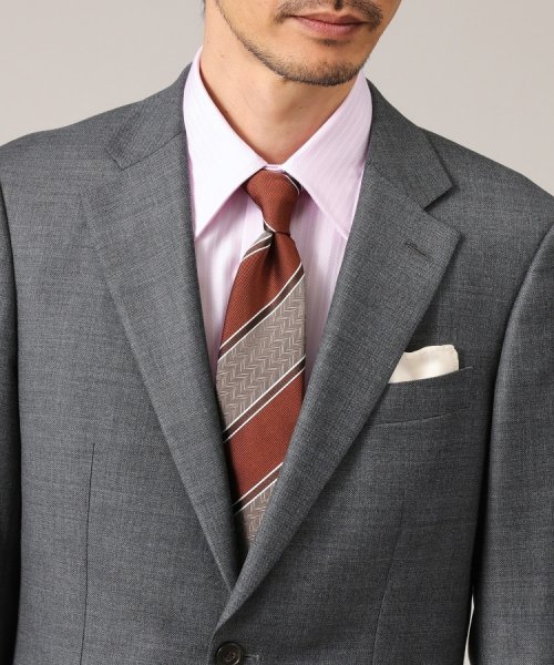 【縁起の良いネクタイ】矢絣ストライプ　シルクネクタイ 