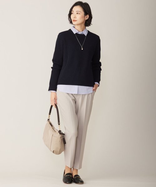 J.PRESS LADIES(J．プレス　レディス)/【WEB限定カラーあり・洗える】CLEAR COTTON BLEND サイドスリット ニット/img03