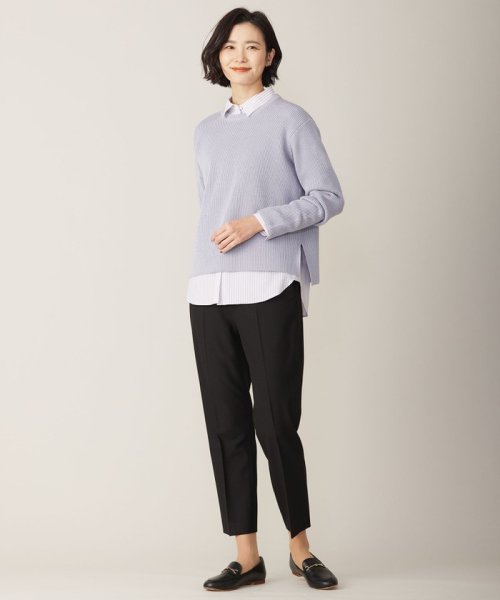 J.PRESS LADIES(J．プレス　レディス)/【WEB限定カラーあり・洗える】CLEAR COTTON BLEND サイドスリット ニット/img04