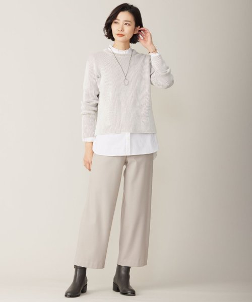 J.PRESS LADIES(J．プレス　レディス)/【WEB限定カラーあり・洗える】CLEAR COTTON BLEND サイドスリット ニット/img08