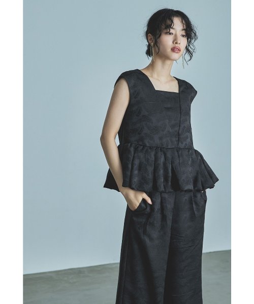 niana ニアナ ペプラムセットアップドレス パーティードレス 結婚式 パンツドレス セットアップ ジャガード ワイドパンツ ノースリーブ 袖なし お呼ばれ パーティードレス niana ジャガード 袖なし ノースリーブ ワイドパンツ ニアナ お呼ばれ 結婚式 ペプラムセットアップドレス セットアップ パンツドレス ZY1685481817(12870円)