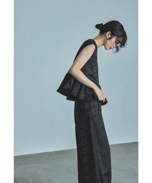 niana ニアナ ペプラムセットアップドレス パーティードレス 結婚式 パンツドレス セットアップ ジャガード ワイドパンツ ノースリーブ 袖なし お呼ばれ パーティードレス niana ジャガード 袖なし ノースリーブ ワイドパンツ ニアナ お呼ばれ 結婚式 ペプラムセットアップドレス セットアップ パンツドレス ZY1685481817(12870円)