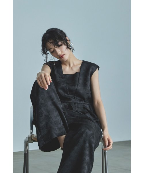 niana ニアナ ペプラムセットアップドレス パーティードレス 結婚式 パンツドレス セットアップ ジャガード ワイドパンツ ノースリーブ 袖なし お呼ばれ パーティードレス niana ジャガード 袖なし ノースリーブ ワイドパンツ ニアナ お呼ばれ 結婚式 ペプラムセットアップドレス セットアップ パンツドレス ZY1685481817(12870円)