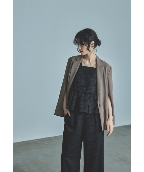 niana ニアナ ペプラムセットアップドレス パーティードレス 結婚式 パンツドレス セットアップ ジャガード ワイドパンツ ノースリーブ 袖なし お呼ばれ パーティードレス niana ジャガード 袖なし ノースリーブ ワイドパンツ ニアナ お呼ばれ 結婚式 ペプラムセットアップドレス セットアップ パンツドレス ZY1685481817(12870円)