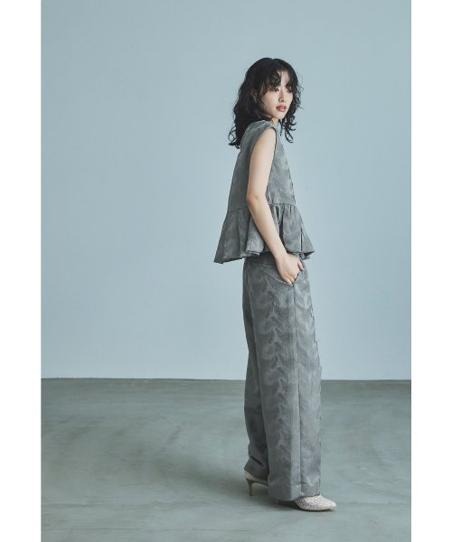 niana ニアナ ペプラムセットアップドレス パーティードレス 結婚式 パンツドレス セットアップ ジャガード ワイドパンツ ノースリーブ 袖なし お呼ばれ パーティードレス niana ジャガード 袖なし ノースリーブ ワイドパンツ ニアナ お呼ばれ 結婚式 ペプラムセットアップドレス セットアップ パンツドレス ZY1685481817(12870円)