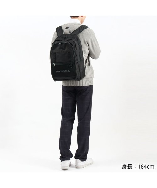 new balance(ニューバランス)/ニューバランス リュック 大容量 通学 new balance リュックサック 高校生 軽量 A4 30L PC 黒 DAYPACK LAB45696/img04