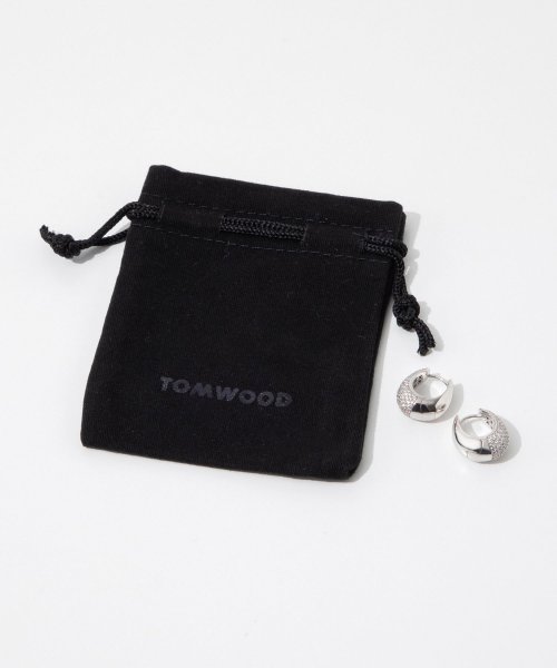 TOMWOOD(トムウッド)/トムウッド TOM WOOD 100519 E39HSCZ01 S925 ピアス Ice Hoop Small Pave メンズ レディース アクセサリー イヤ/img07